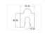 0.25mm Precut Alignment Slotted Shim 50x50 Slot 16mm Pack of 10 - Shim Stock Metals UK